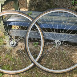 Hybrid Offroad/road Bicycle Tires And Aluminum Rims