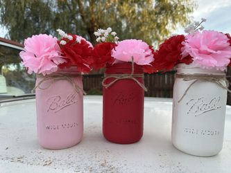 Rustic Mason Jar Centerpieces