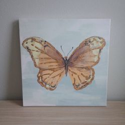 Butterfly canvas artwork store bought