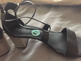 Brand new Calvin Klein black sandals
