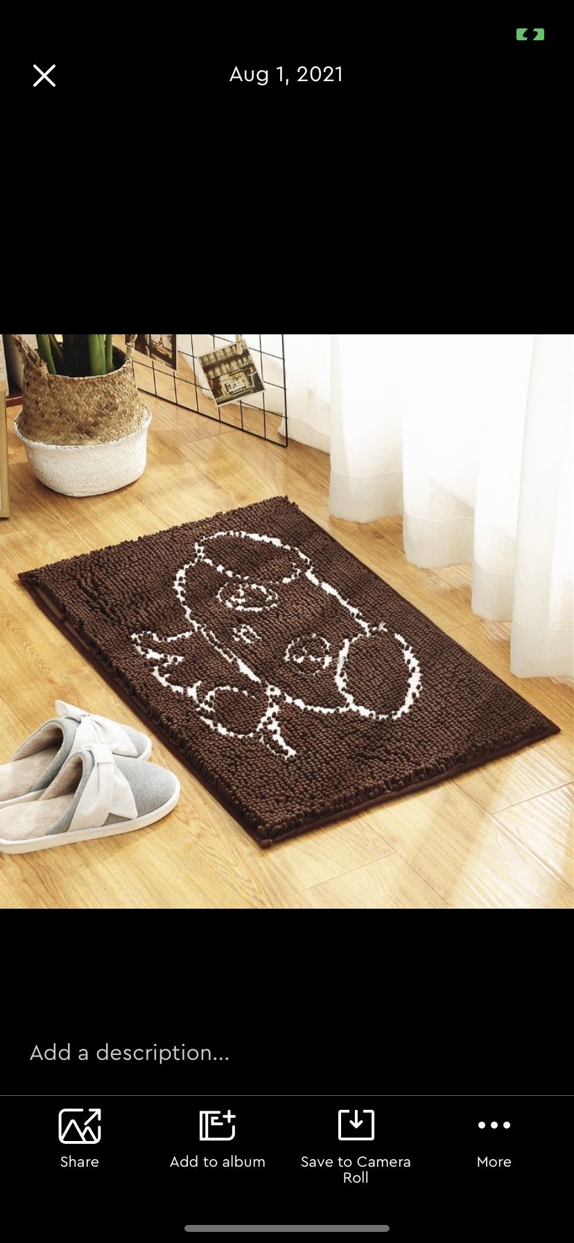Medium Brown - Chenille Ultra Absorbent Microfiber Dog Doormat