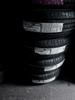 SET OF FOUR NEW TIRES 235/60/16 FUZION INCLUDING MOUNT AND BALANCE ASK ME FOR SIZES AND BRANDS