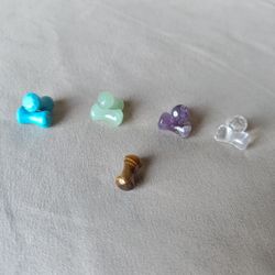 Faceted/gemcut Stone Plugs/Gauges 4g (5mm)