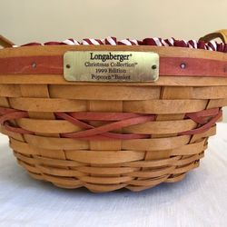 Longaberger 1999 Popcorn Basket 