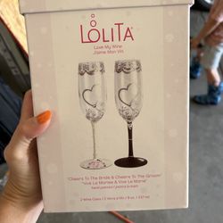 Bride And Groom Champagne Glasses