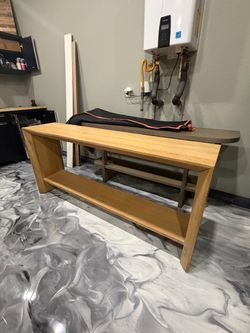 White Oak Console Table from Crate and Barrel