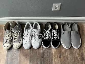 Vans, Adidas, Converse, Lugz Shoes