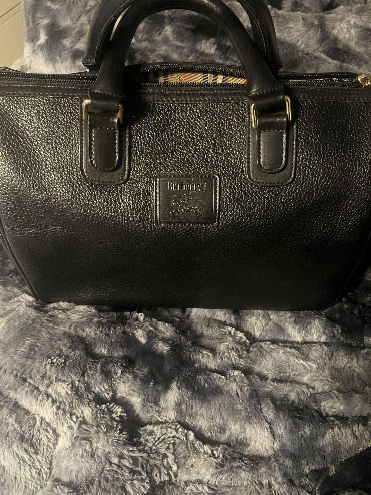 Authentic Black Burberry Bag