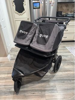Black BOB Rev 3 double stroller