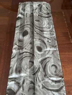 Scarf rectangular 13” x 58” multicolored with swirl abstract striped background pattern