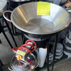 3 Pcs Set Cazo I Vase I Quemador Nuevo Para Freir