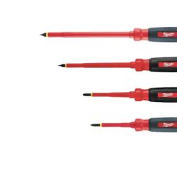 Milwaukee 1000-Volt Insulated Screwdriver Set and Pouch (4-Piece)