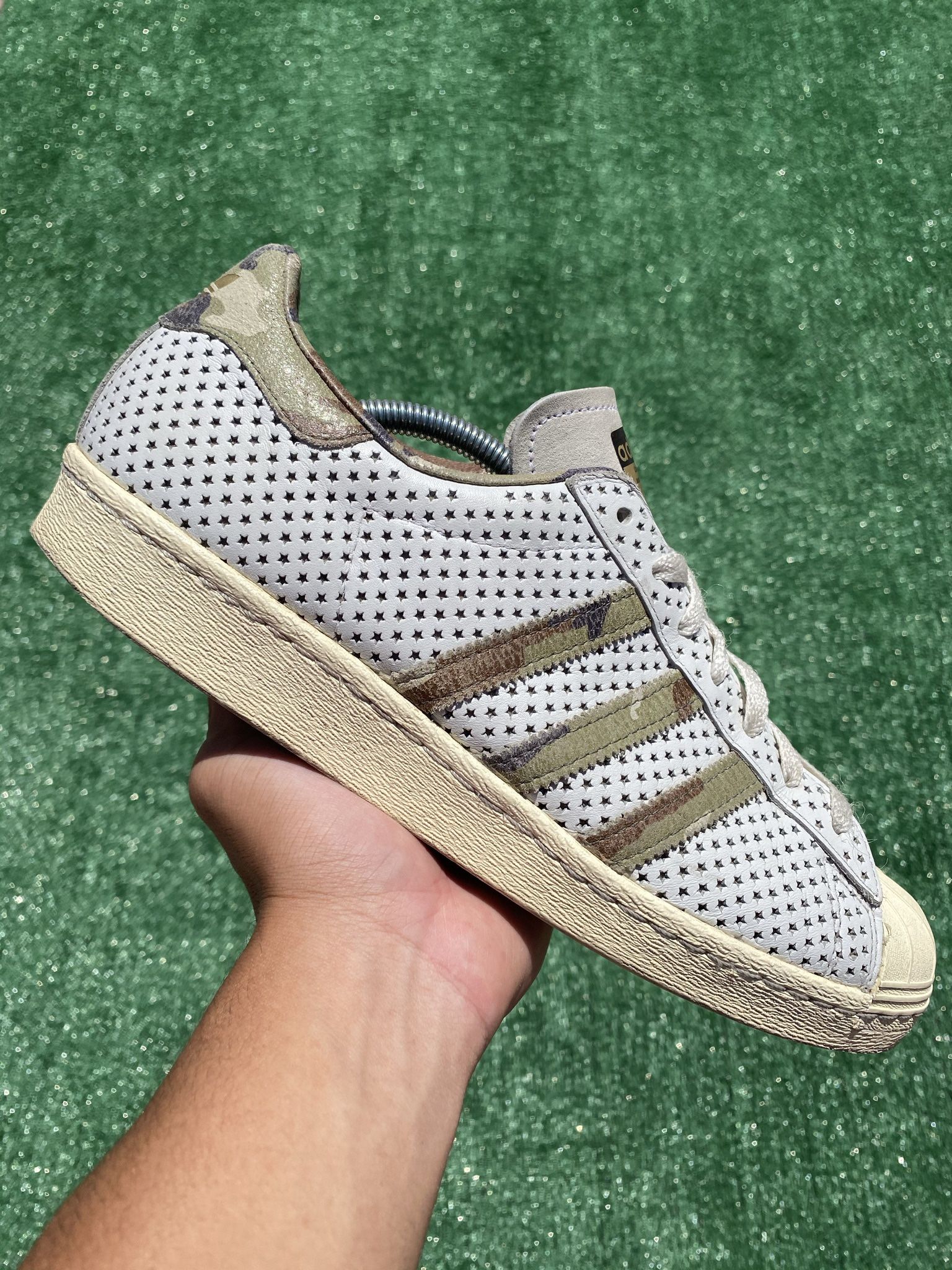 ADIDAS SUPERSTAR 80s QUICKSTRIKE “CAMO STRIPES” (Size 10.5 Men’s)