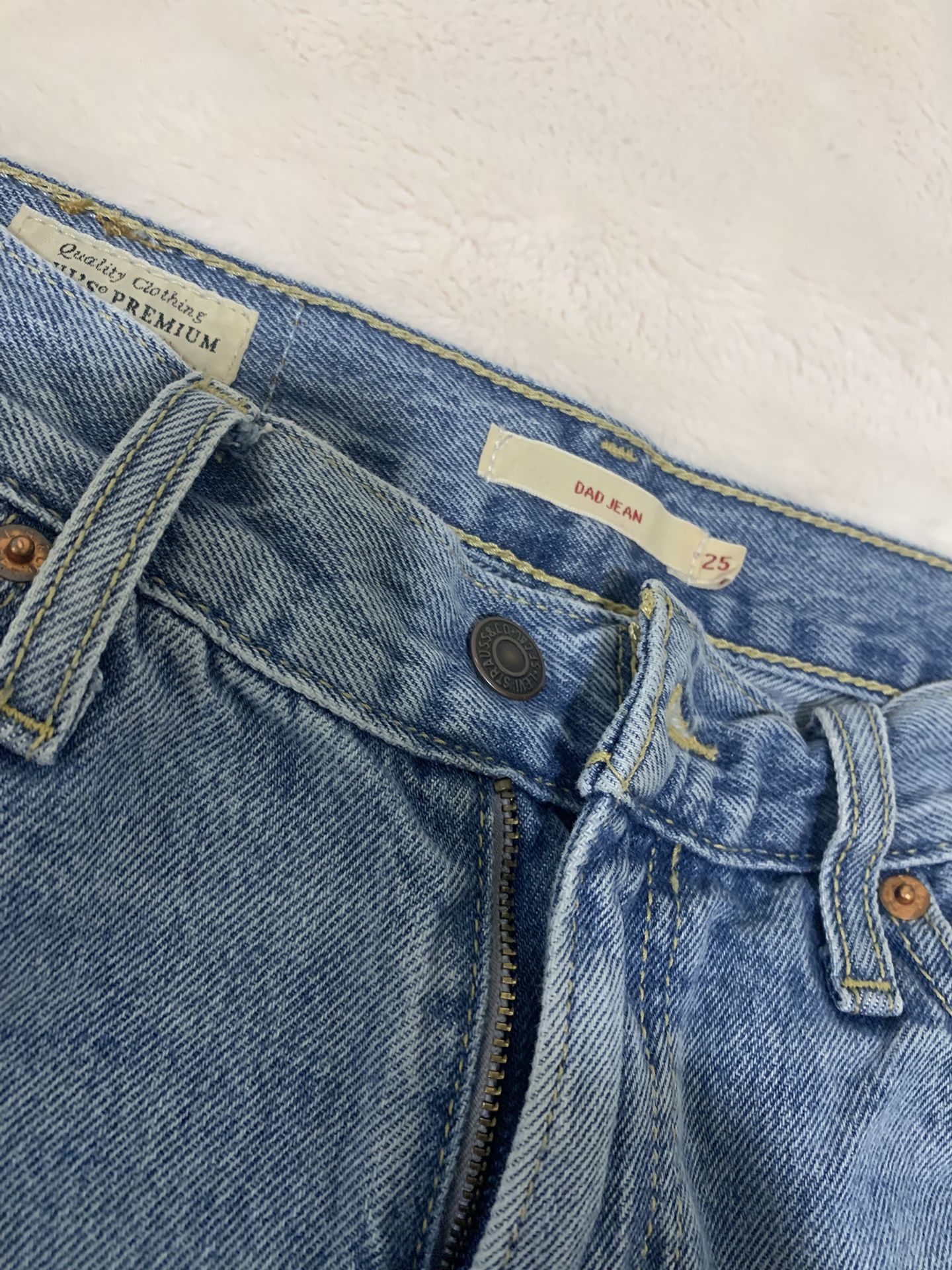 levis high rise dad jeans size 25