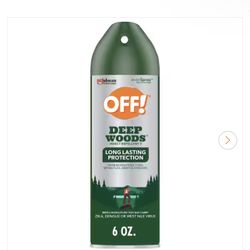OFF! Deep Woods Mosquito Repellent V, up to 8 Hours of Protection from Mosquitoes, 6 oz.