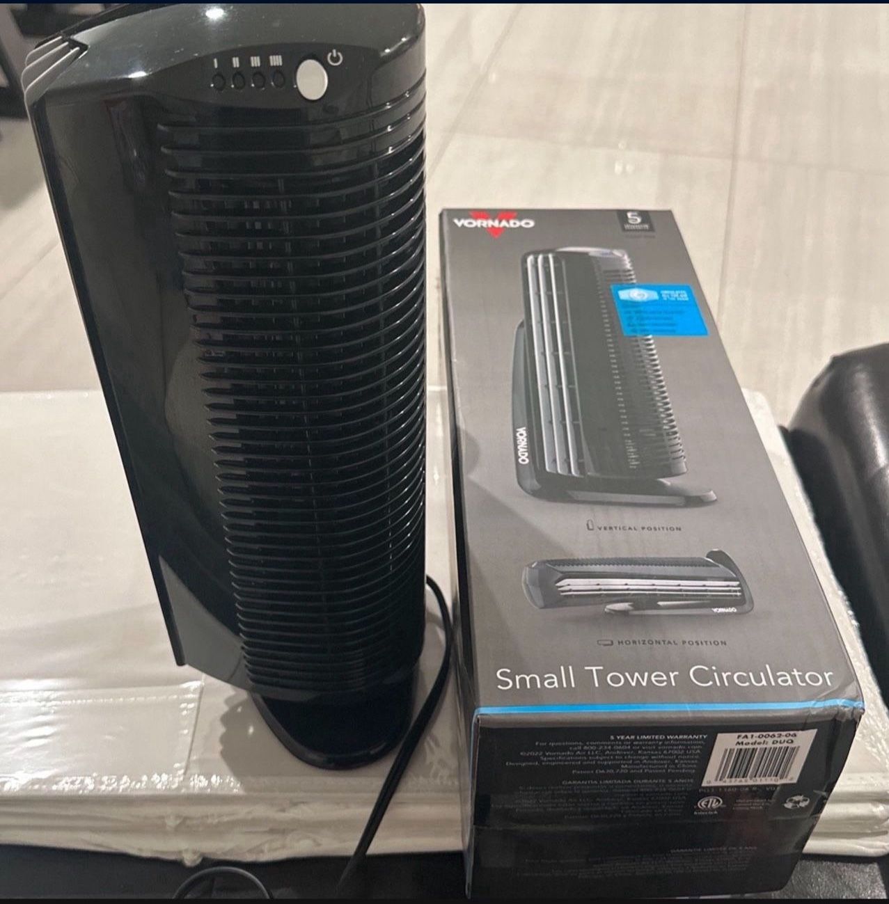 Used Vornado Duo Small Room Tower Fan