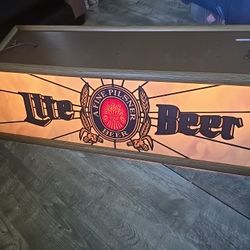 Vintage Miller Light Pool Table Light
