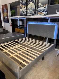 Full, Queen or king platform bed with led lights
