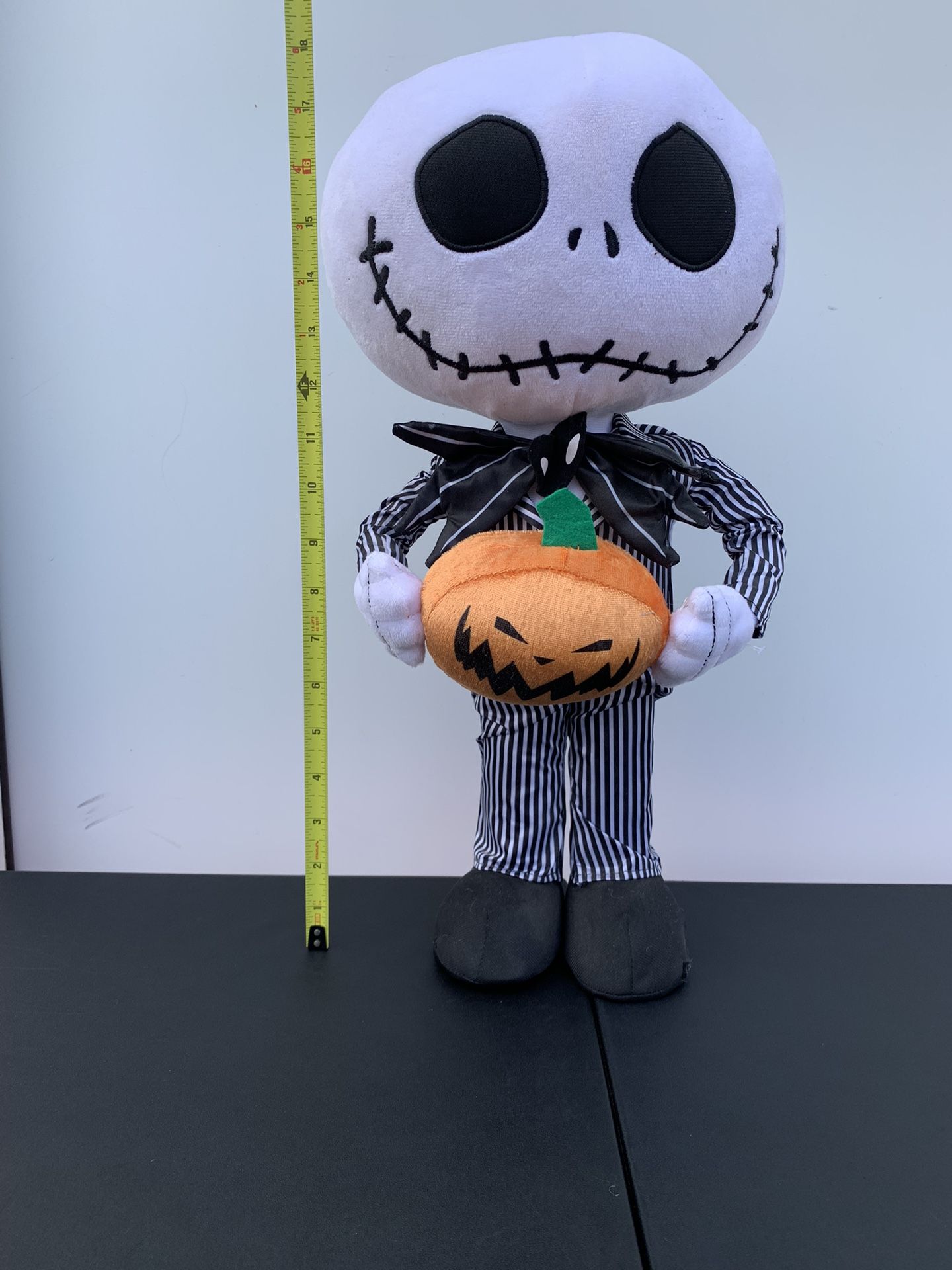 Jack Skellington with Pumpkin - Plush Door Greeter Decor (Nightmare Before Christmas)