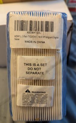 Mowfill 5-Pack 710265 Air Filters for Vanguard Engine