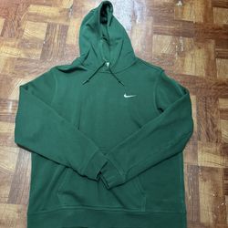 Green Nike Fleece Hoodie 