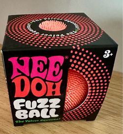 Needoh Fuzz Ball Velvet Orange