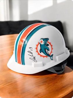 Miami Dolphins Dan Marino Signed Helmet – Official Hologram Sticker | Display Piece