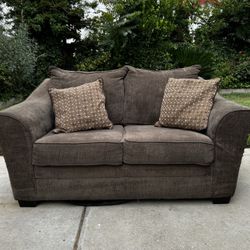 Luxurious 2 Seater Dark Brown Couch
