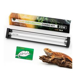 Brand New GreenPaw T5 HO UVB 10.0 Reptile Lighting Combo Kit – 8W
