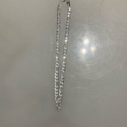 🔥15” Silver Plated Figaro Chain🔥