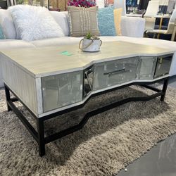 COFFEE TABLE CREAM MIRROR 47”