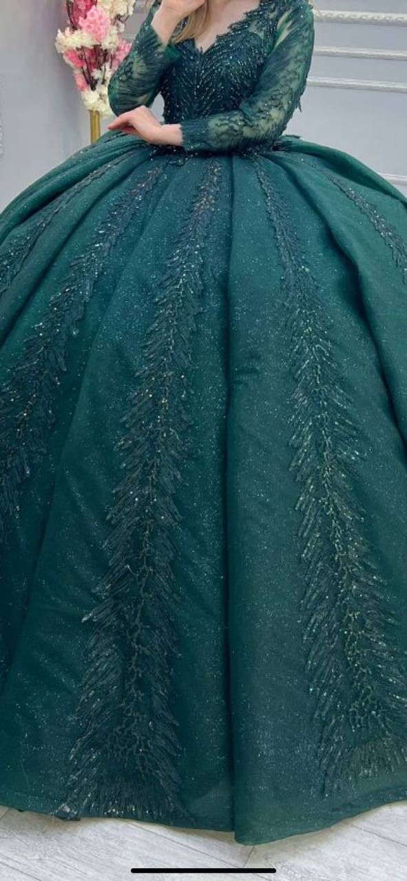 Green Wedding Dress 