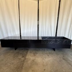 🔥PRICE DROPPED🔥🖤📺 Modern 78.7" TV Stand – Black Contemporary Design