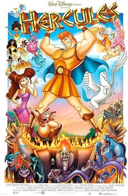 DISNEY's HERCULES 27"x40" D/S Original Movie Poster One Sheet 1998