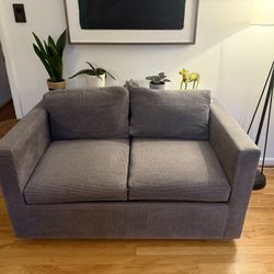 Vintage Modern Minimalist twin sofa sleeper / loveseat 
