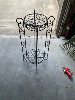 Black strong Wire (double) plant stand