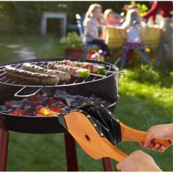 Oak Wood,19" x 8"Large Fire Bellow for Wood Stove BBQ Fireplace Fire Pit Indoor Outdoor https://offerup.com/redirect/?o=QmFyYmVjdWUuTkVX