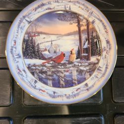 "Evening In Pinegrove" Bradford Exchange Plate