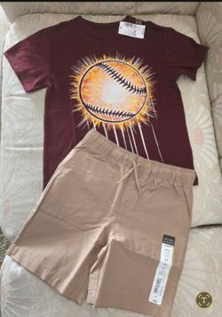 Boy's Shorts And Tee Set Size 4T