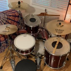 Tama Rockstar Drum Set, CB 700 Tom, Cymbals