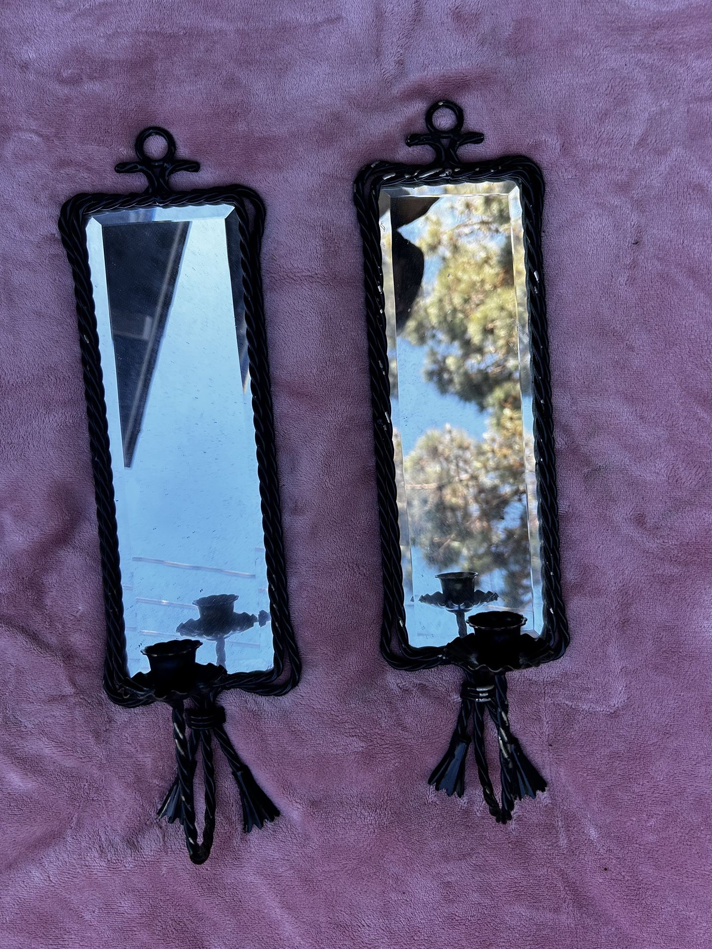 Beautiful Set Of  Vintage Candle Holders