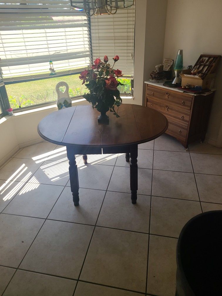 antique drop leave table