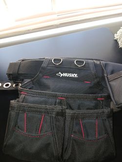 Husky Black Contractors Work Tool Belt NEW 