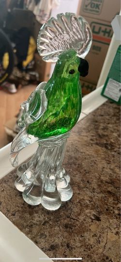 Murano glass cockatoo