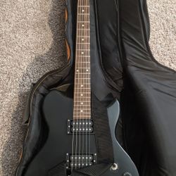 Lyon Electric Guitar + LA5 Practice Amp – Full Starter Bundle – Case + Cable