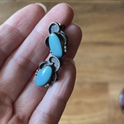 Turquoise Clip On Earrings 
