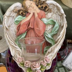 Home Interiors Angel Candle Te Ligth  Holder 