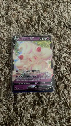 Alcremie V, Sylveon Japanese bundle and Poliwag.