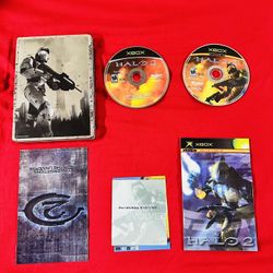 Halo 2 - Microsoft Original Xbox  With Manual 2004 Shooter Game
