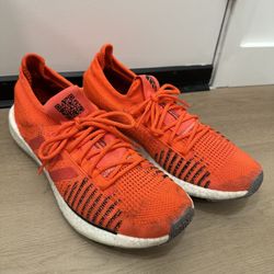 Adidas Pulseboost HD Orange White Running Sneakers Men’s Size 11